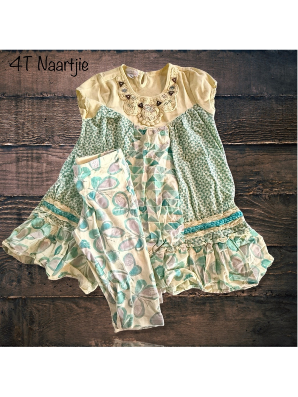 4T Naartjie Butterfly Dress Set